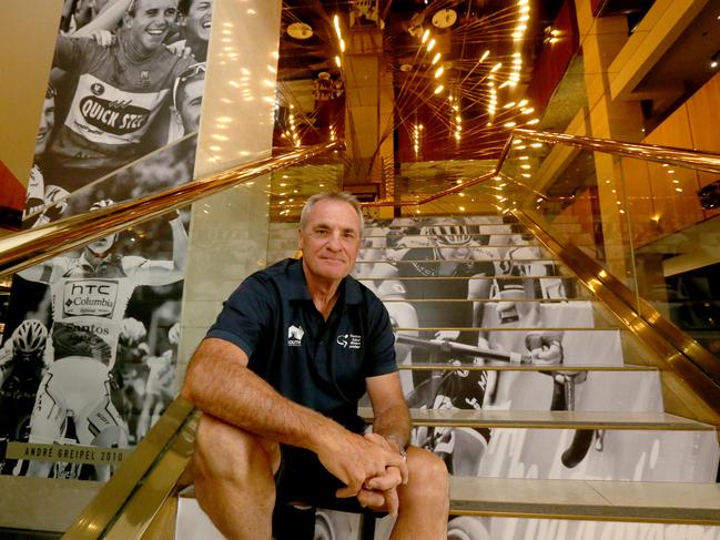 2019 Tour Down Under Race Director Mike Turtur poses for a photograph following a press conference in Adelaide, Monday, January 21, 2019. (AAP Image/Kelly Barnes) NO ARCHIVING