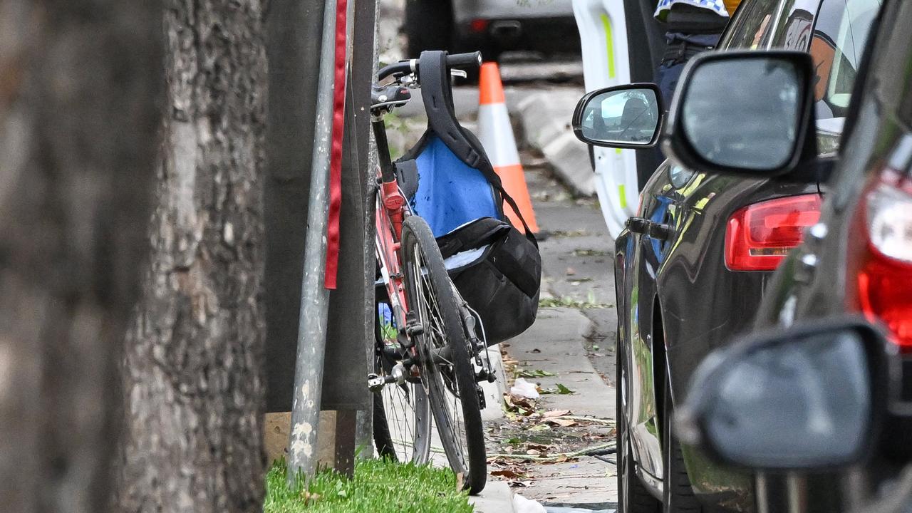 Police at the scene of the crash on Wattle Street in Fullarton. Picture: NCA NewsWire/Brenton Edwards