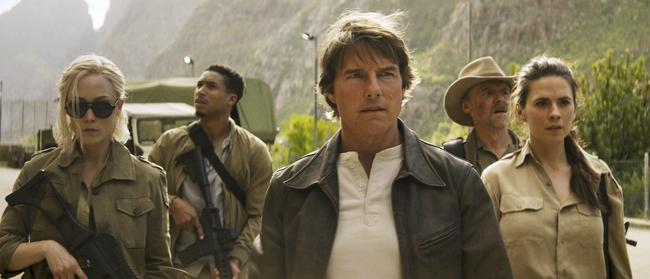 Pom Klementieff, Greg Tarzan Davis, Tom Cruise, Simon Pegg, and Hayley Atwell in Mission: Impossible – The Final Reckoning. Picture: Paramount Pictures