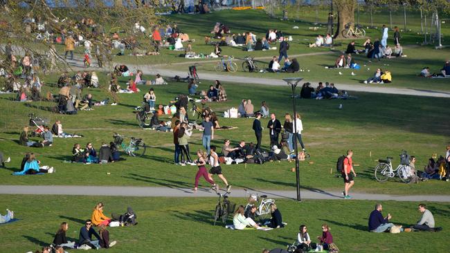 Stockholm was meant to be a model of herd immunity but now faces a rise in COVID-19 cases as authorities consider stricter measures. Picture: Anders Wiklund / AFP