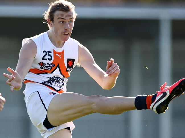 NAB League. Calder Cannons vs Western Jets at Craigieburn. 20/06/2021.   Josh Goater   .  Pic: Michael Klein