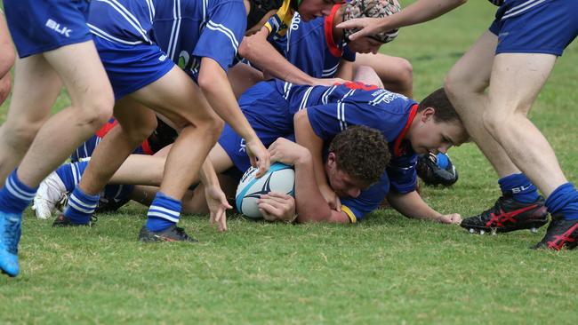 Day 1 of the King of the Country junior rugby union tournament at the Gold Coast Eagles Rugby Union Club. Under-15s: 10.40am: USQ Saints v Invitational Barbarians USQ Player No Barbarians Player No Pic Mike Batterham