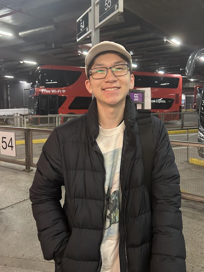 Melbourne CBD resident Harry Lau was caught up in the V/Line strike on Wednesday