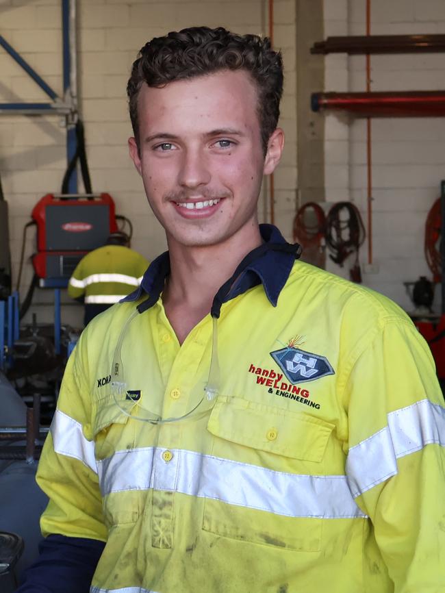 Harry Hauenschild Apprentice of the Year – Kohan Hanby, Certificate III in Engineering – Fabrication Trade, Redlynch, Cairns. Picture: Supplied