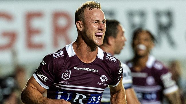 NRL 2025 RD01 Manly-Warringah Sea Eagles v North Queensland Cowboys - Daly Cherry-Evans, Try Celeb NRL PHOTOS