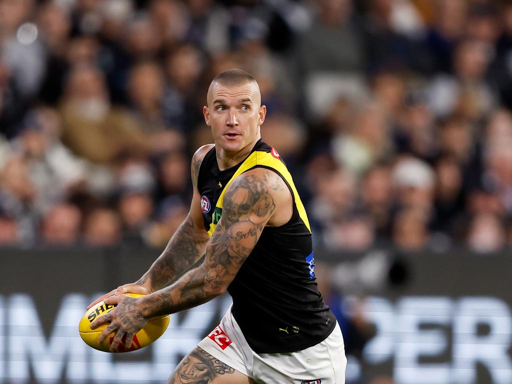 Clubs believe Dustin Martin would consider leaving Richmond. Picture: Dylan Burns/AFL Photos via Getty Images