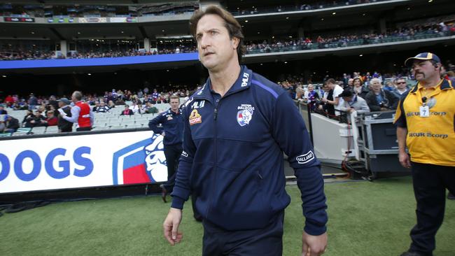 Luke Beveridge has become the inspirational figurehead behind the Dogs’ fairytale season. Picture: David Caird