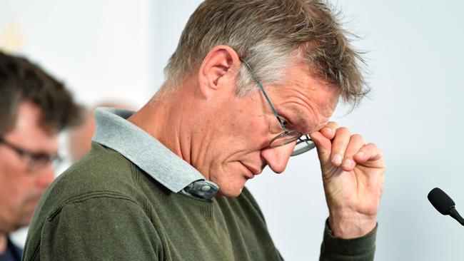 State epidemiologist Anders Tegnell has copped much criticism for his advice on the crisis, and acknowledges there have been ‘too many deaths’. Picture: Anders Wiklund/AFP