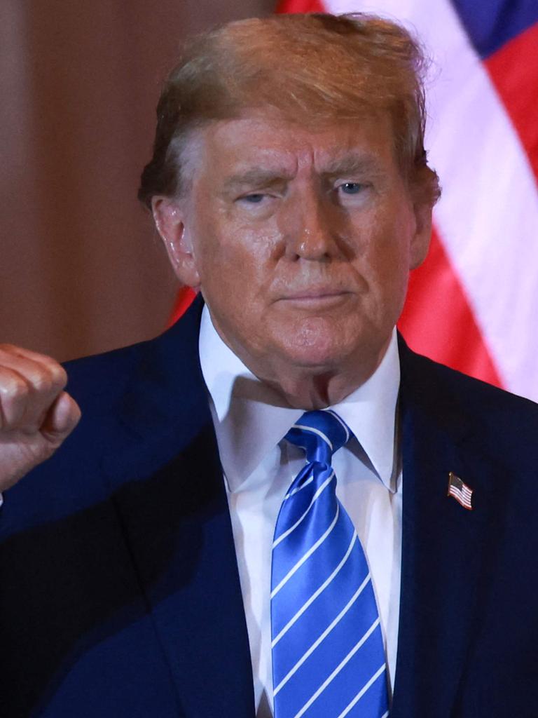 Former US President Donald Trump says ‘appropriate action’ needs to be taken if Harry lied on his application. Picture: Joe Raedle/Getty Images with AFP