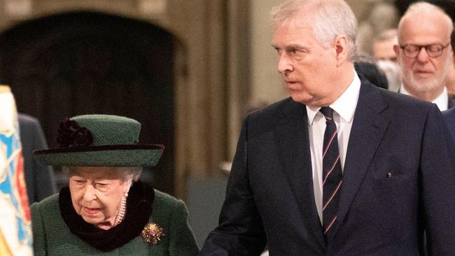 Prince Andrew has stepped back from the public eye at the request of his mother, The Queen. Picture: AFP