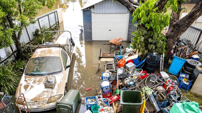 Steven Harrison had flooding through his house in Torwood St. Picture: Richard Walker