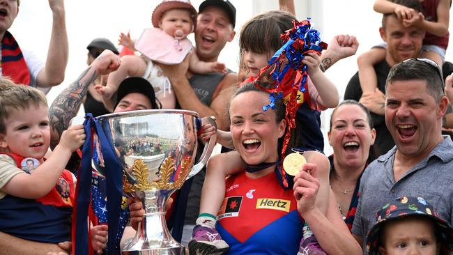 Pearce also led the Demons to the 2022 AFLW flag. (Photo by Matt Roberts/AFL Photos/Getty Images)