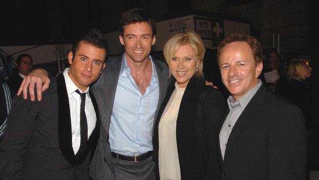 John Palermo, with Hugh Jackman, Deborah Lee Furness and Brian Walsh.