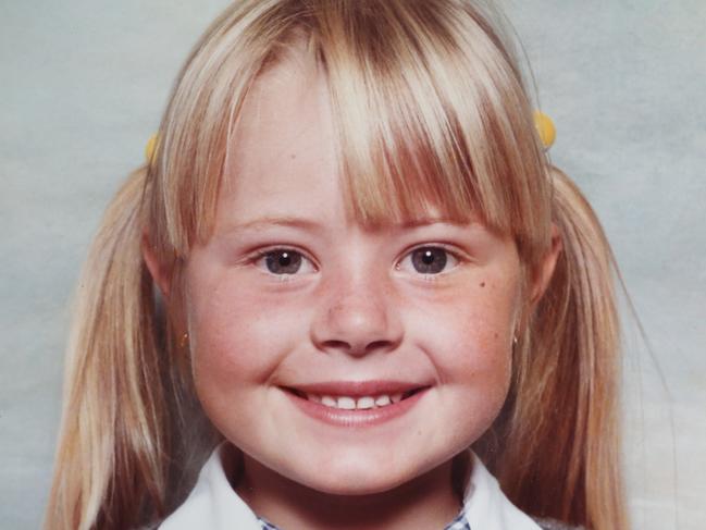 Madeleine West as a young child. Picture: David Caird