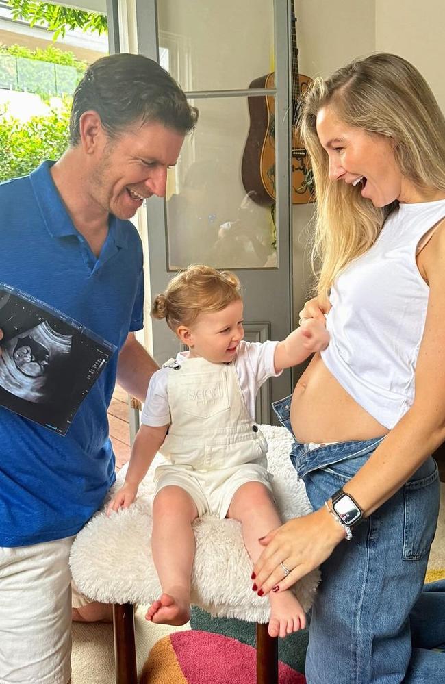 Sam Mac and fiancee Rebecca are expecting their second child.