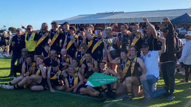 Eyre Peninsula football bodies have discussed a possible restructure in the region. Pictured is Western Eyre FL premier Western United. Picture: Western Eyre Football League