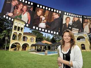 BELOW: Company director of Unique Estates Nicole Van Wijngaarden at one of the properties she sold and, inset, at Unique Estates co-hosted events including the Mossgreen Classic Car Auction and Sydney International Boat Show. Picture: Cathy Adams