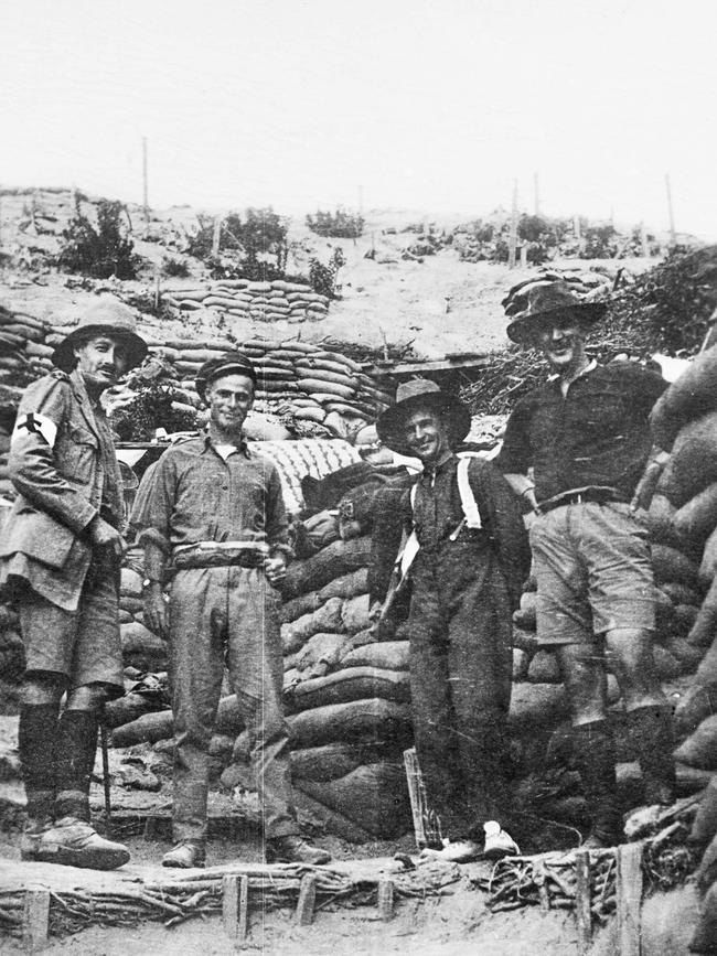 Captain CLaude Tozer in the trenches of Gallipoli. Picture: Australian War Memorial