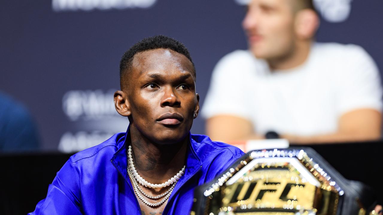 Adesanya didn’t bite his tongue. (Photo by Carmen Mandato/Getty Images)