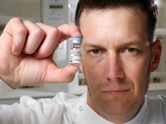 Associate Professor Keith Chappell, inventor of UQ’s Molecular Clamp technology used to develop university's SARS-CoV-2 vaccine. Picture: Liam Kidston