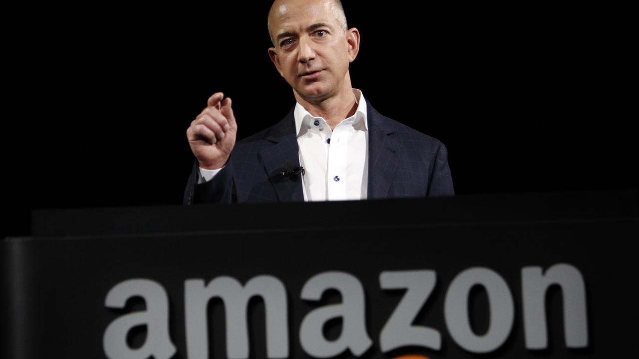 Bezos is now worth $US195 billion ($A255 billion). Picture: Reed Saxon/AP