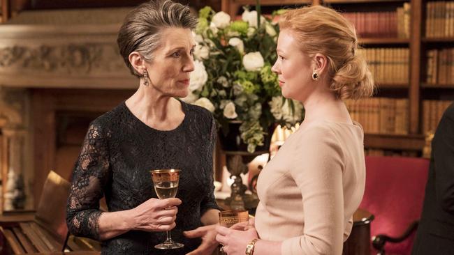 Walter with Sarah Snook in Succession. Picture: supplied