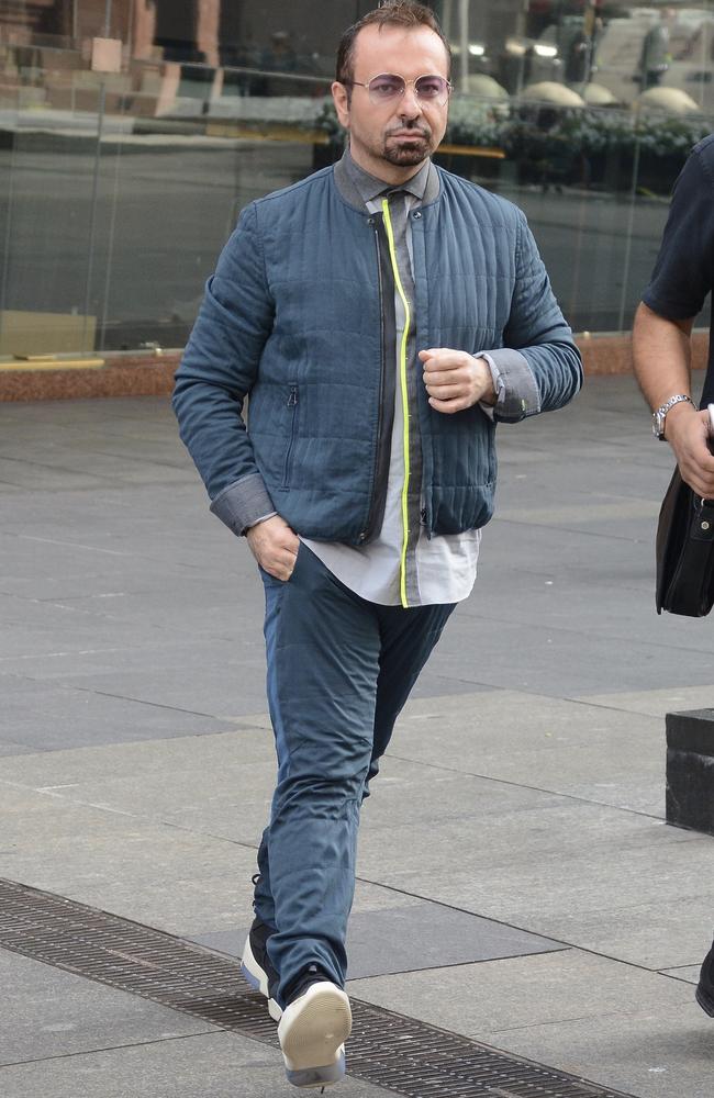 Napoleon Perdis, pictured in Sydney today, has revealed the personal toll of his business’s woes. Picture: MEGA TheMegaAgency.com