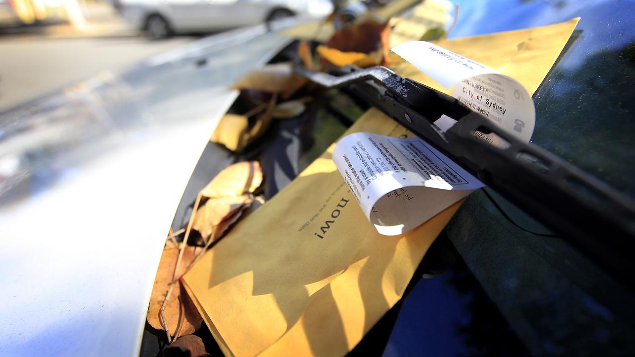 Generic photographs of parking tickets, City of Sydney (Surry Hills). Ranger, fine, car,