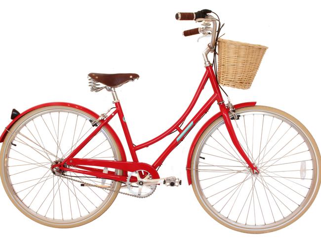 For the couple that has everything else, bikes are becoming a popular addition to the wedding register. Sommer women’s bicycle in red, $699.95 from Papillionaire Bicycles, weddinglistco.com.au.