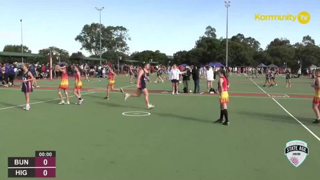 Replay: Netball Queensland State Age Titles - Bundaberg v Highfields Navy (U14)