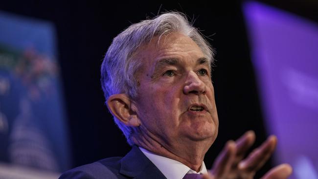 Federal Reserve chairman Jerome Powell said the central bank was prepared to raise interest rates in half-percentage-point steps and high enough to deliberately slow the economy. Picture: Samuel Corum/Getty Images/AFP