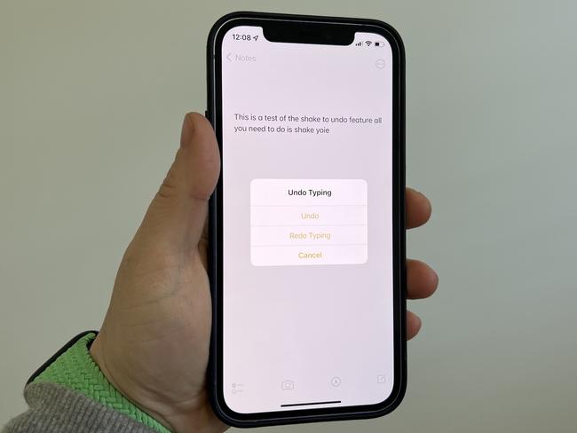 You can undo by shaking your iPhone. Picture: Elly Awesome.