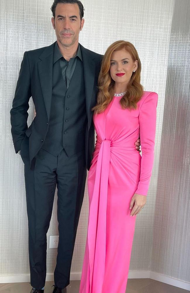 Isla Fisher and Sacha Baron Cohen. Picture: Instagram/ Supplied