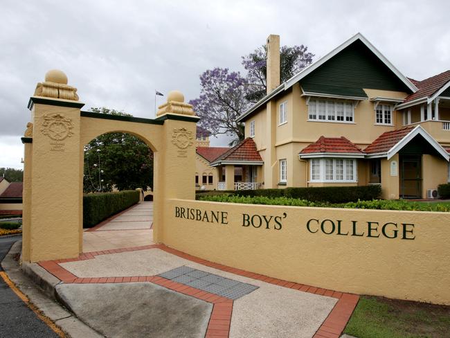 Brisbane Boys’ College is another PMSA school embroiled in the scandal. Picture: Steve Pohlner/AAP