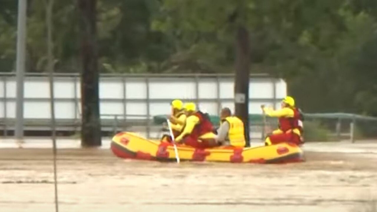 The Mary River peaked at 22.96m, which flooded half of lower Mary St. Photo Supplied: 7NEWSBrisbane