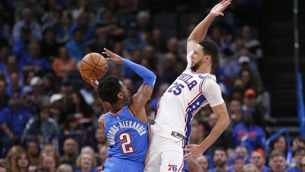 NBA: Ben Simmons stats, 76ers vs Thunder, Paul George video, Joel Embiid