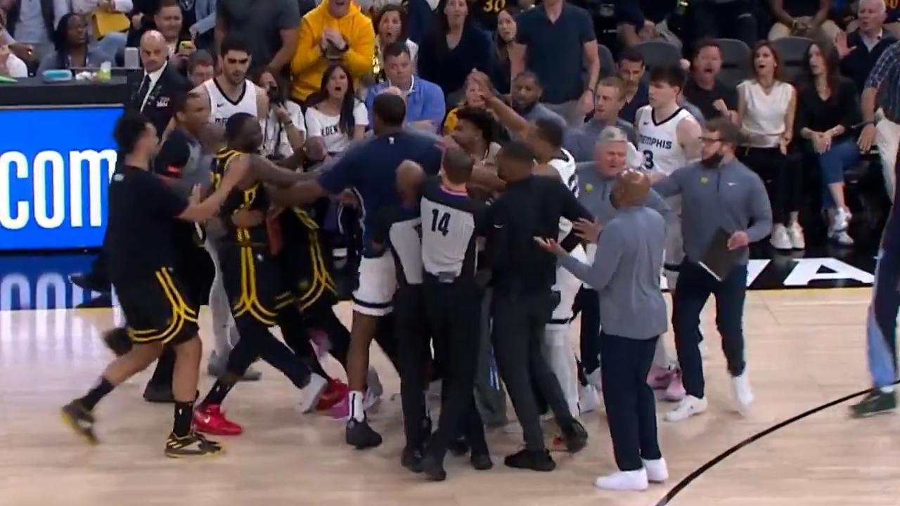 Draymond Green started an incident that cleared the benches between the Warriors and Grizzlies. Picture: Supplied