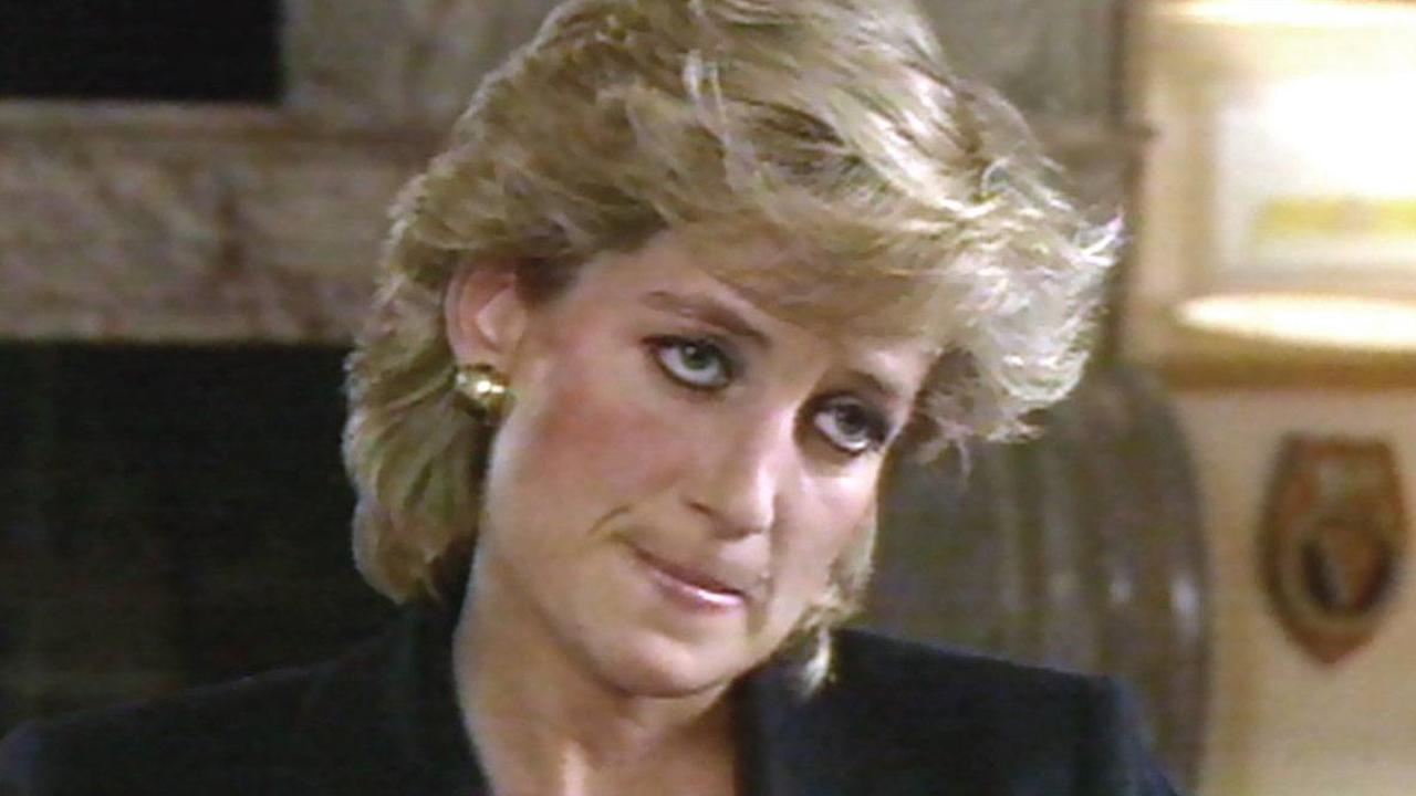 Princess Diana during her explosive Panorama – BBC – TV interview in November 1995. Picture: Supplied