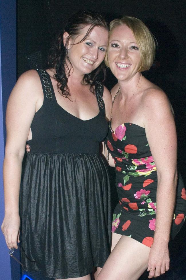 Doors Nightclub, Mackay : Kelly McAuliffe and Michelle Donovan. Pic. Daryl Wright