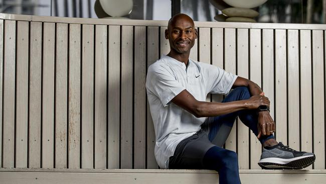 Bernard Lagat gears up to take on the Gold Coast marathon. Picture: Jerad Williams