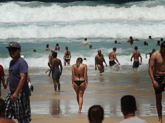 Generic Weather picture of a woman in a bikini on Bondi Beach. 18.2.2016. Picture Rohan Kelly