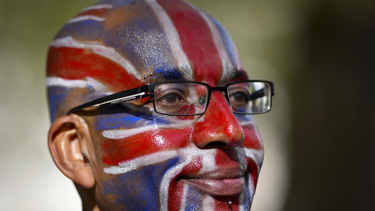 One of the many royal fans watching the coronation. Picture: Getty Images