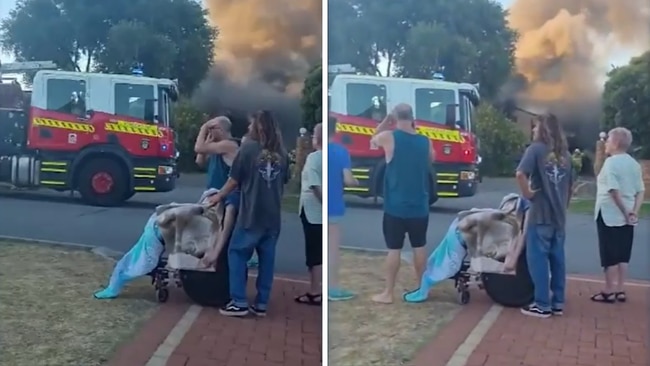 It's believed Xavier's oxygen tanks caused the explosion. Picture: 9News