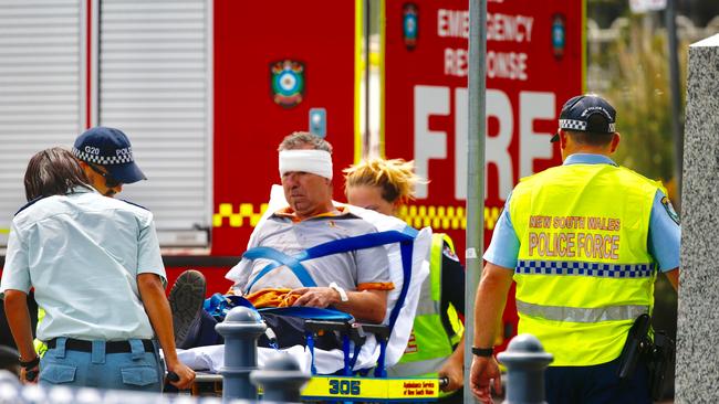 A train has hit the stop barrier at Richmond Railway station this morning, injuring passengers and rail staff. Picture: Dylan Robinson