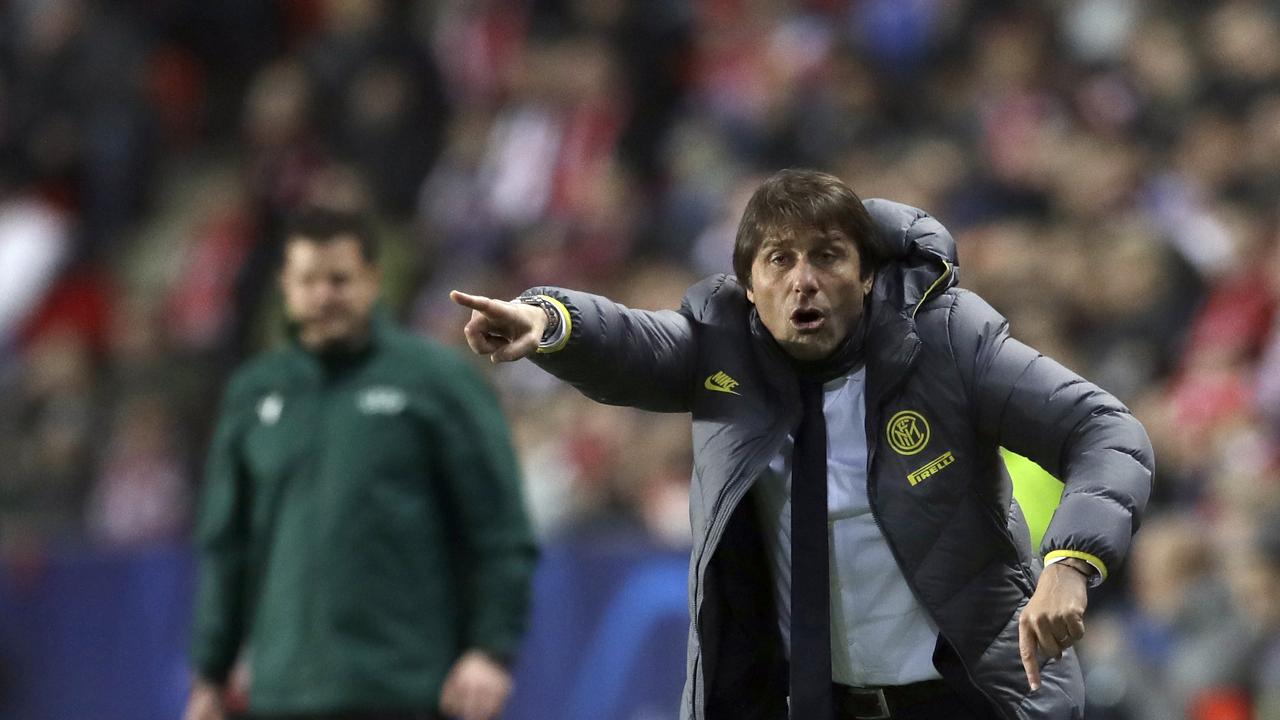 Inter Milan's coach Antonio Conte was incensed at the call.