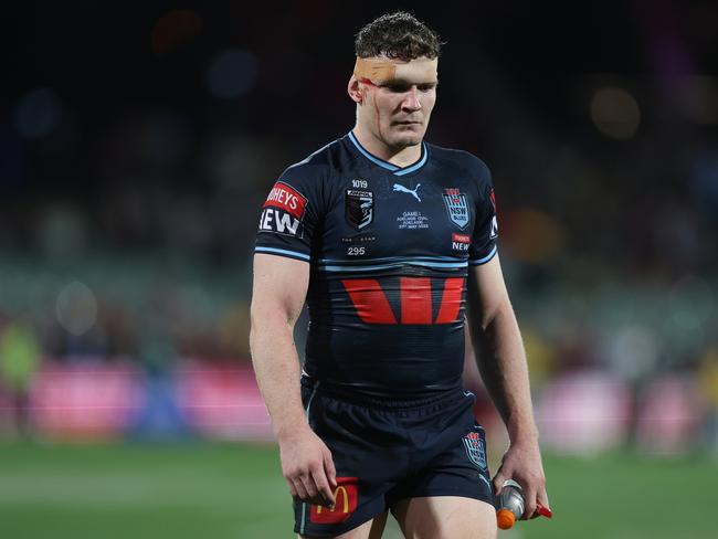 Liam Martin looks on after defeat in game one of the 2023 State of Origin series. Picture: Getty Images