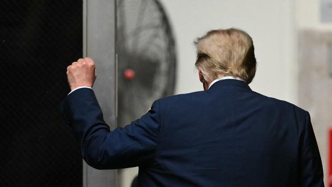 Former US President Donald Trump at Manhattan Criminal Court in New York City, on May 16, 2024. (Photo by ANGELA WEISS / POOL / AFP)