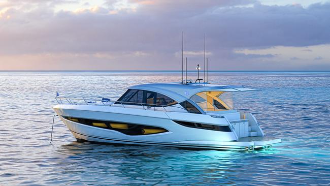 Gold Coast-based luxury boat manufacturer, Riviera, will launch their new 4300 Sports Express at the Sanctuary Cove boat show in May. Picture: Riviera.