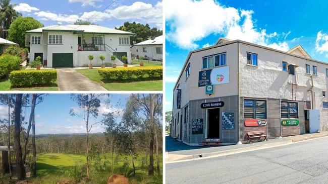 The properties that went to unpaid rates auction for Rockhampton Regional Council. 109 Edington St, Berserker, Central Hotel at 385 Lakes Creek, Koongal, and 140 Limestone Rd, Limestone.