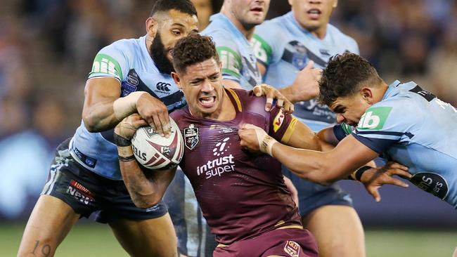 Dane Gagai had a mixed game for Queensland. Picture: Michael Klein